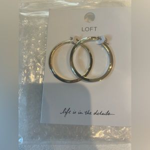 Loft NWT gold hoop earrings